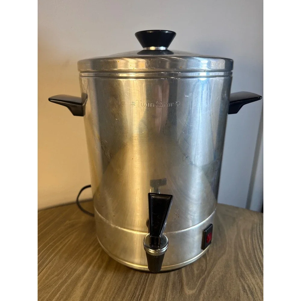 Vintage Twin Star Coffee Percolator Urn‎ 30 Cup No. 7308 By General Mills Works